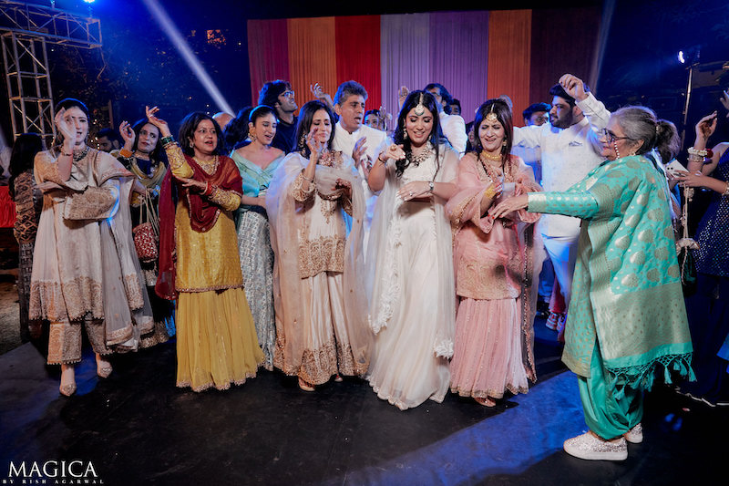 Anushika & Surya's New Delhi Sangeet Event Photography