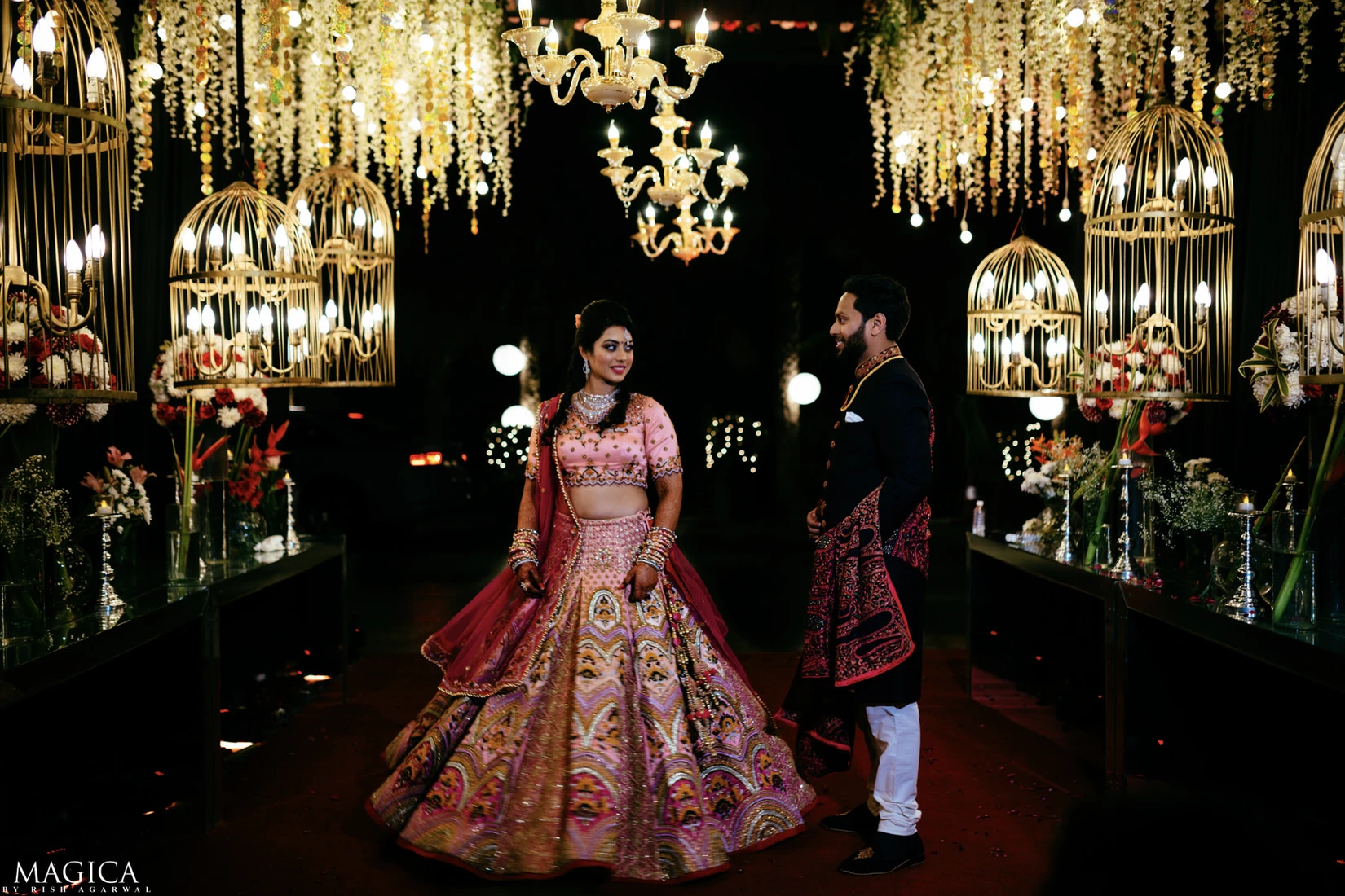 Grand Delhi Sangeet By Best Candid Wedding Photographer Delhi India